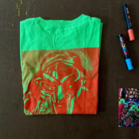 Image 1 of DOOM TEE - Large - Lime/Orange