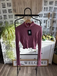 Image 1 of NWT pink sweater 