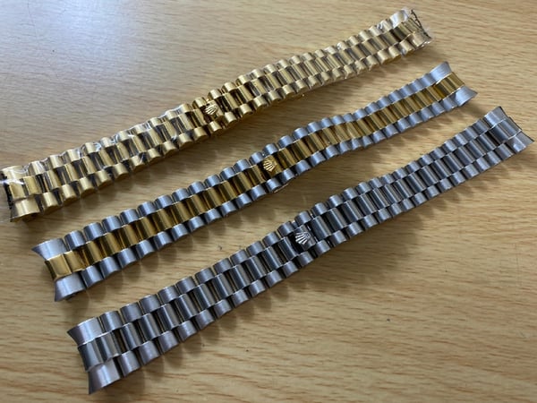 Image of 20mm 21mm Rolex President S/Steel, Gold, 2/Tone Steel Straps