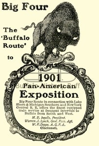 Image of Big Four Rail Route - 1901 Pan American Expoition