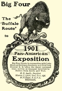 Big Four Rail Route - 1901 Pan American Expoition