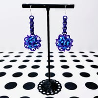 Image 5 of Neon Dodecahedron Earrings