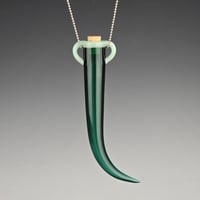 Image 1 of XL Hanging Whisker Keeper: Emerald Mint