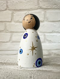 Image 1 of Evil Eye Themed Peg Doll