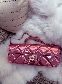 Image 2 of SMOOTH CHROME PINK PURSE
