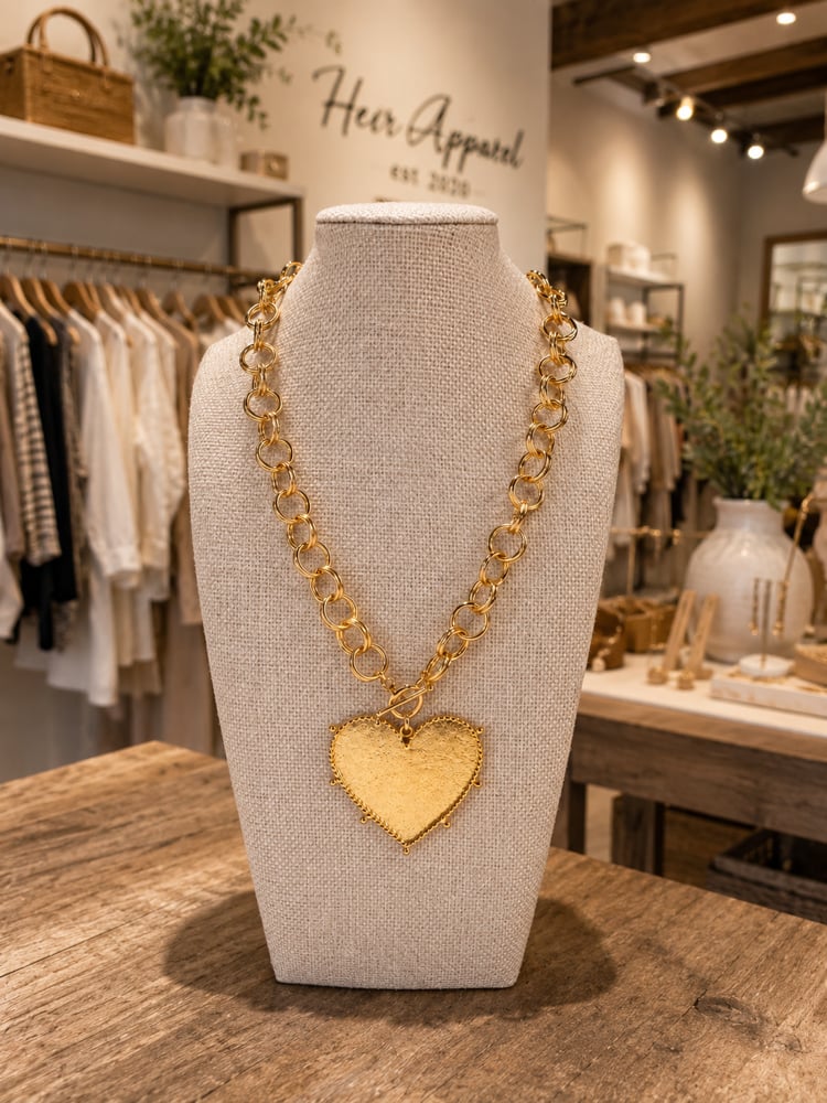 Image of Front Clasp Heart Necklace