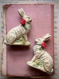 Image 1 of Chalkware Rabbit Pairs (7 pairs)