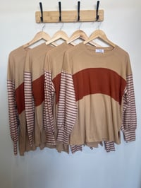 striped Sleeve Top 