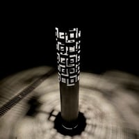 Image 1 of Garden Column - Rolled Garden Pillar - Geometric Pattern