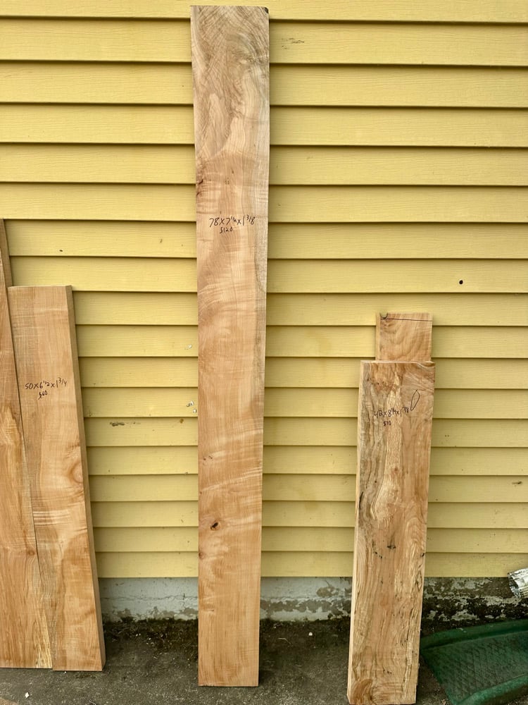 Figured maple board 17