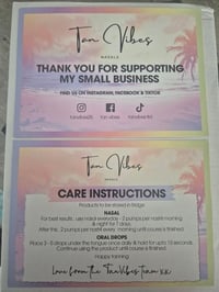 Image 3 of A6 Silk Aftercare Card Print