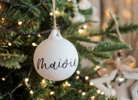 Image 1 of Personalised Name Christmas bauble