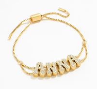 Bubble Letter Bracelet 