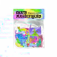 Image of Stickers - Chats magnifiques d’inspiration médiévale