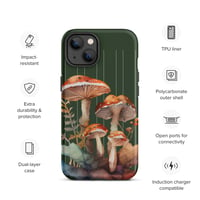 Image 25 of Colorful Mushroom Watercolor Mycology Nature Whimsical Tough Case for iPhone®