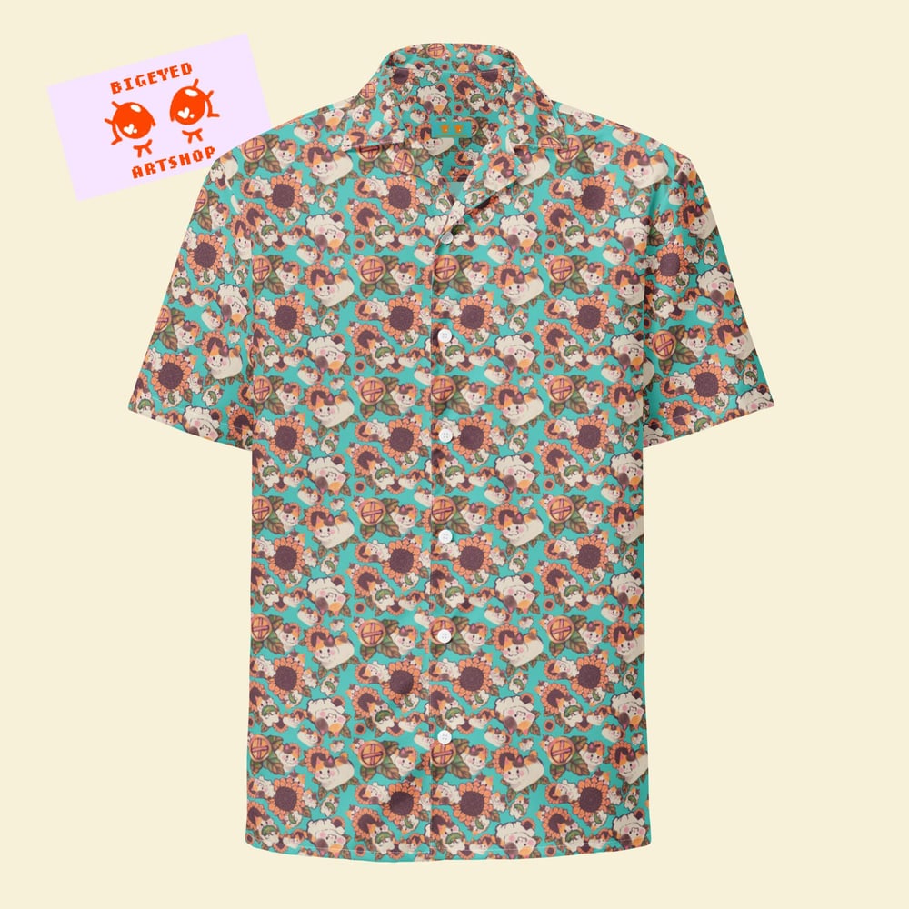 Image of El Gato Gordo (Fat Cat) Button Up Shirt