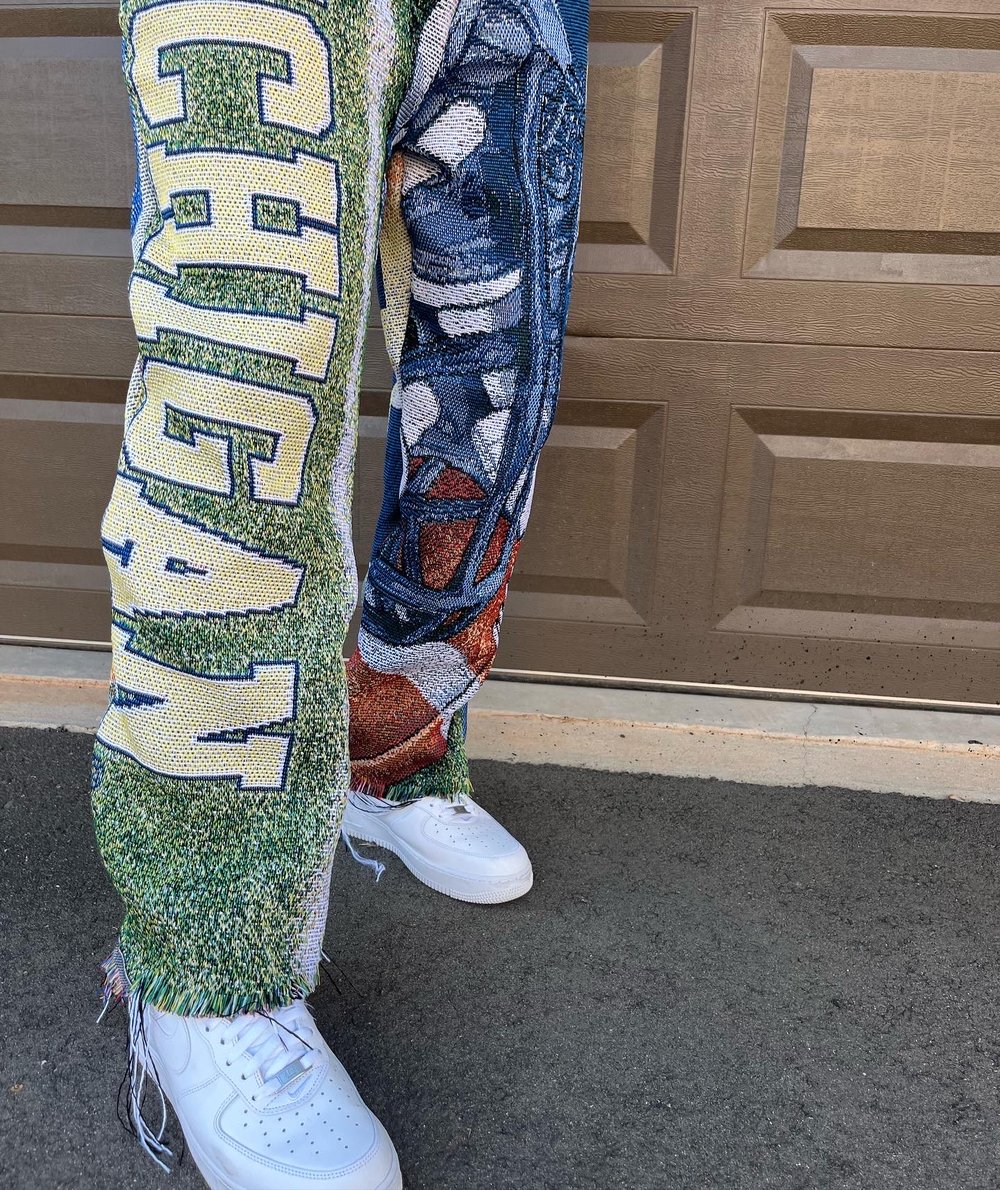 Image of MICHIGAN WOLVERINES CUSTOM WOVEN PANTS