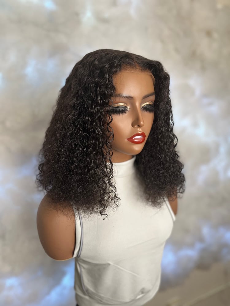 Image of MyFirst Wig 13x6 lace 14 Inch Curly Bob ( Freshly Washed )