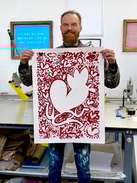 Image 1 of KOEUR CACHÉ - rouge Garance