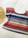 Ready Made Red/Blue Stripe size 8-20 Cropped T Top with Free Postage 