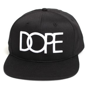 Image of Dope Couture - Classic Logo Snapback Hat Black