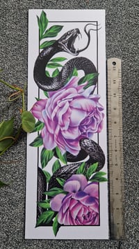 Image 3 of Snake & Peonies