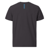 Cervino PULSE T-shirt in Cotone Organico Unisex Antracite / cyan