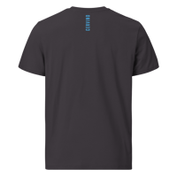 Image 2 of Cervino PULSE T-shirt in Cotone Organico Unisex Antracite / cyan