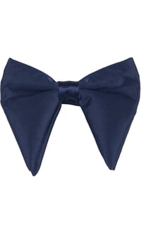 Image of Navy Satin Oversized Bowtie