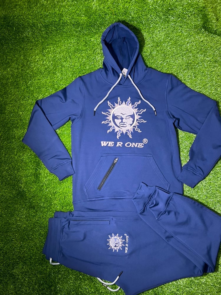 Image of THE ONE PULLOVER DRI-FIT UNIT NAVY/GREY