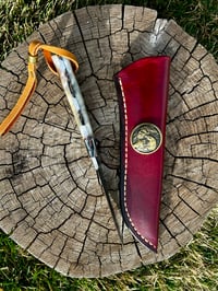 Image 3 of Ladder Damascus 9” knife 