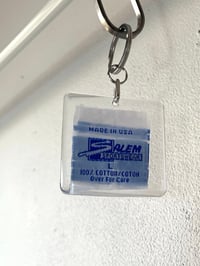 Image 4 of vintage clothing hangtag Salem Sportswear made in USA courtneycourtney keychain
