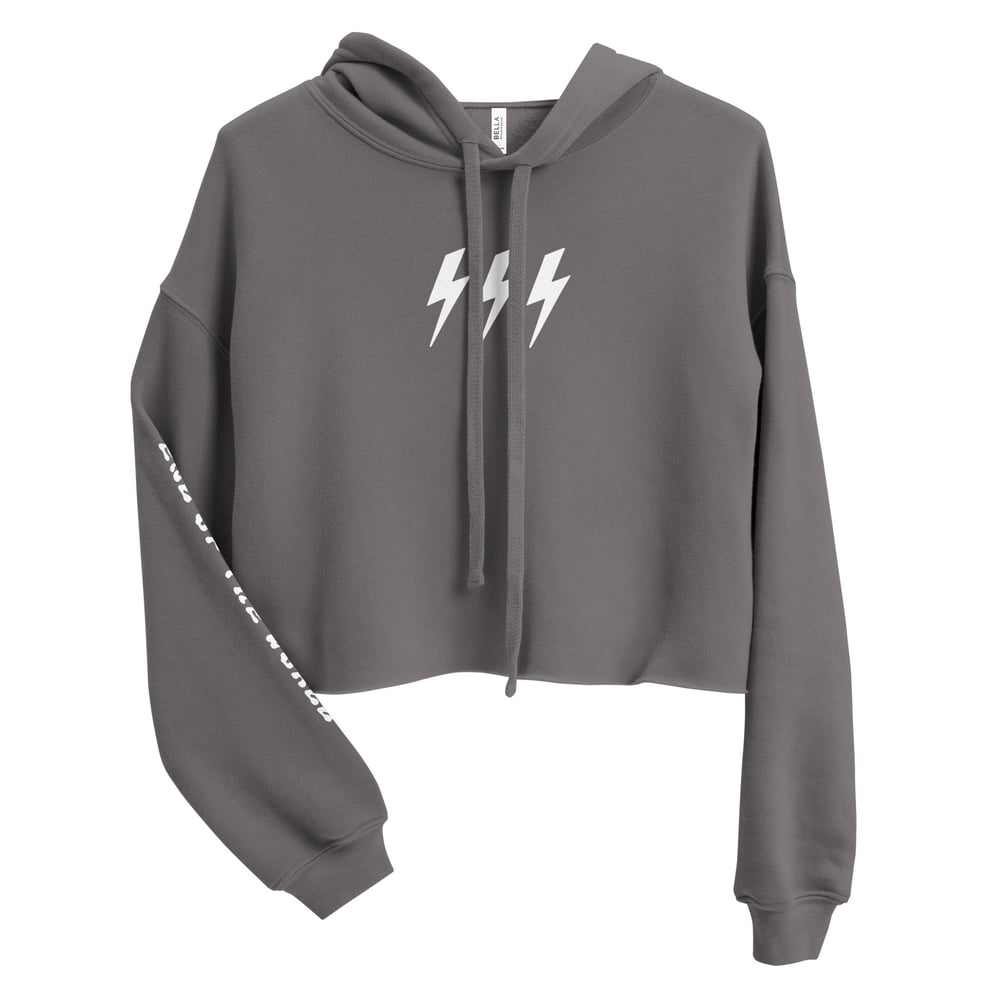 3 BOLTs Crop HOODIE