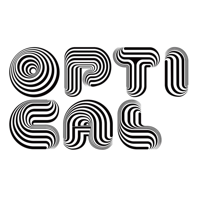 Image of Optical Dillusion Font (handset EPS file)