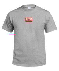 Image 1 of Cauhz™️ OG Red Box Logo Heather Grey Tee