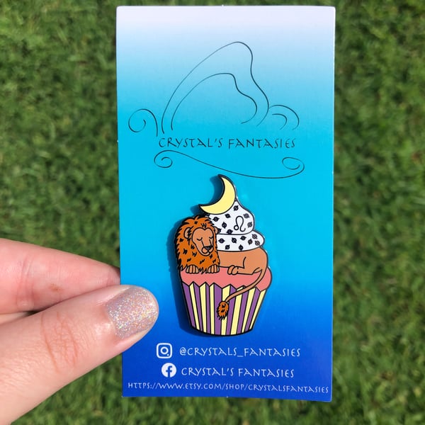 Image of Leo Cupcake Pin