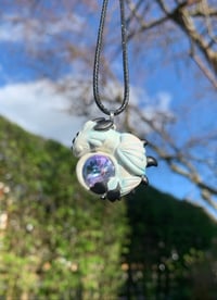 Image 1 of Large NightLight Amulet with Rivioli Gem