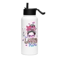 Image 3 of Stainless steel water bottle with a straw lid ( One Loved Mama )