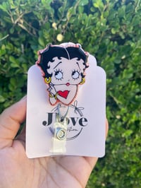 Betty boop badge reel