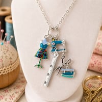 Image 3 of Sew-ology Charming Stitches Necklace 