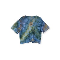 Image 1 of L Crop Tee in Forest Geode Ice Dye