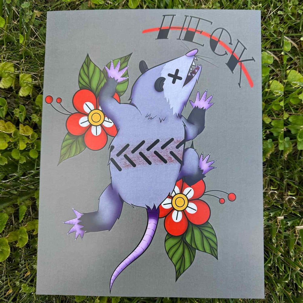 Image of Heckin’ Opossum Print