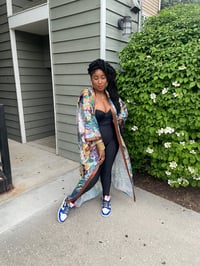 Image 1 of Garden of Eden Satin Kimono