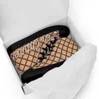 Image 2 of ZEN EXP - “Vanilla Wafer” Women’s high top canvas shoes