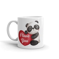 Image 3 of I love You Panda mug
