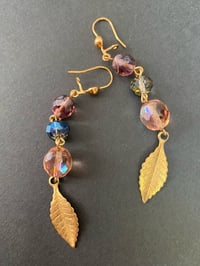 Image 1 of Crystal Leaf Dangle