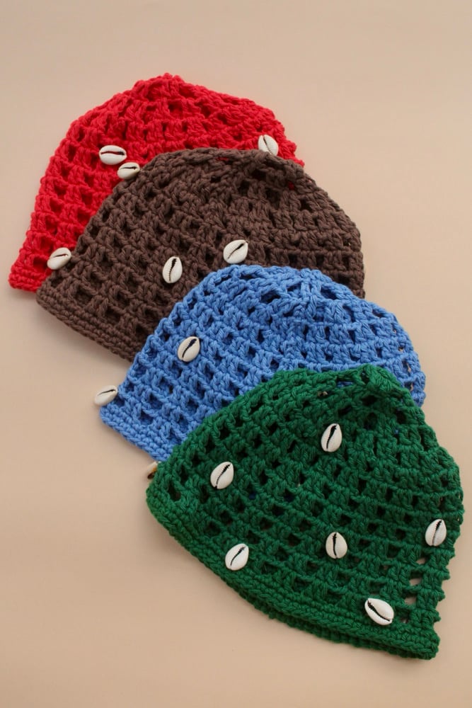 Image of Shell Crochet Beanie