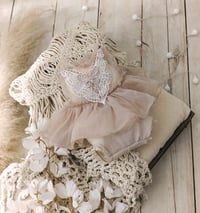Image 2 of Newborn Photo Prop Set | Pastel Girl Outfit for Photoshoot | April | pastel beige