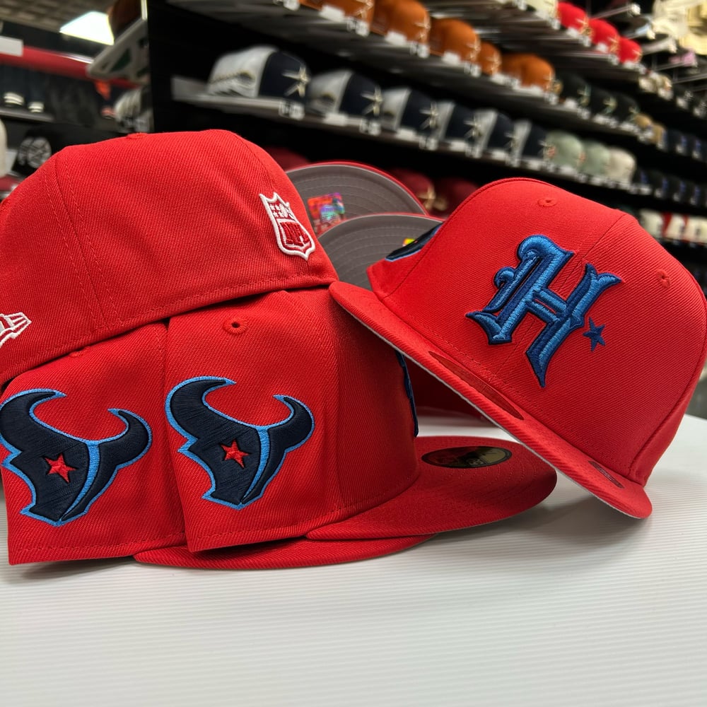 New Era 59Fifty Front Door Red Texans 