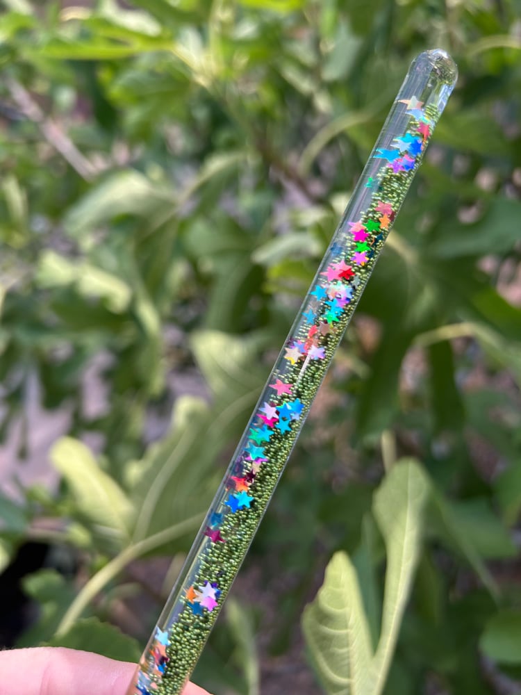 Image of Metallic Green Star Wand